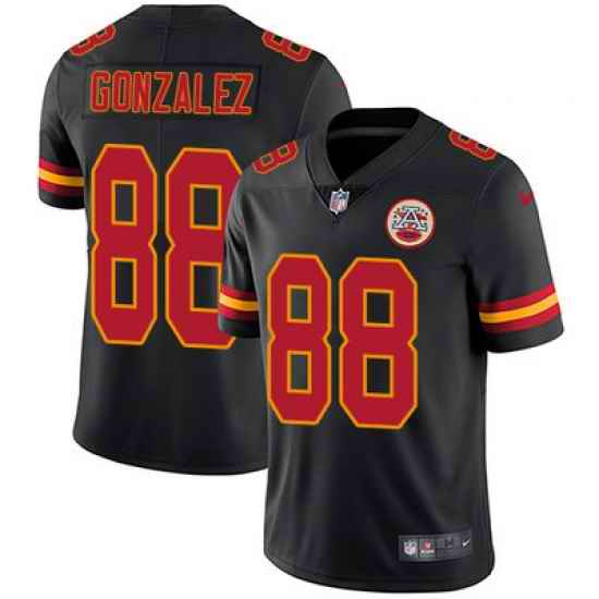 Nike Chiefs #88 Tony Gonzalez Black Mens Stitched NFL Limited Rush Jersey